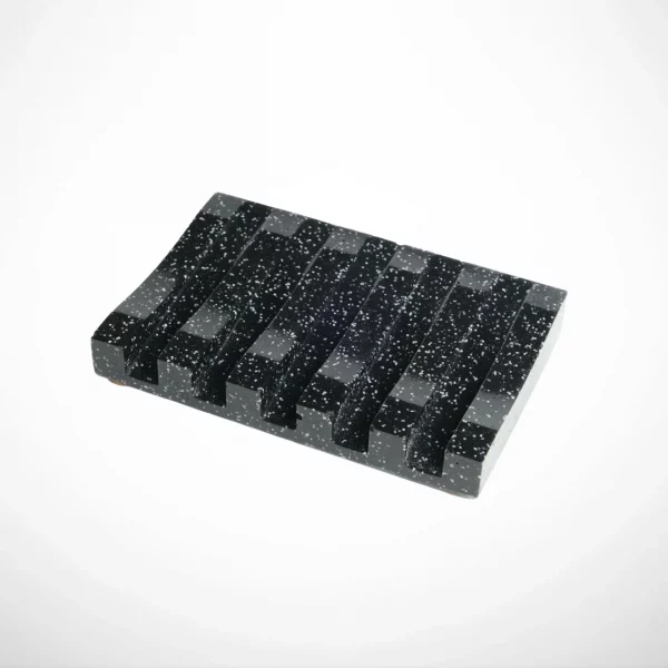 Black Draining Soap Tray