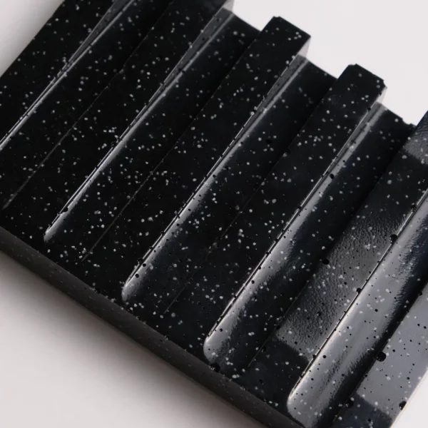 Black Draining Soap Tray