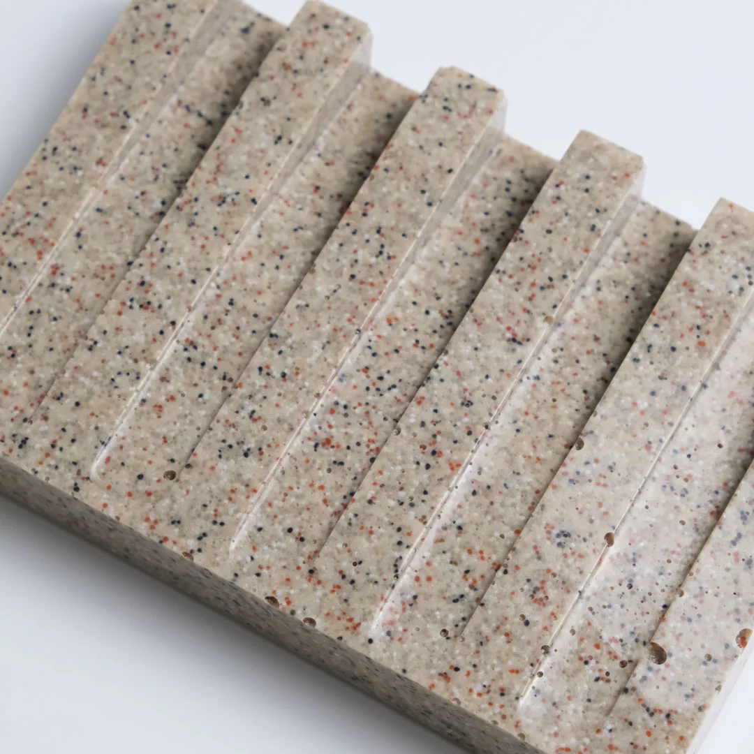 Brown Soap Tray marble quartz pattern Top down view Smooth Easy to clean by Pure Spruce