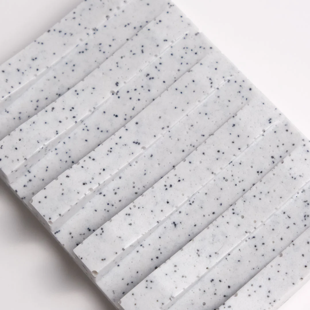White Soap Tray marble quartz pattern Top down view Smooth Easy to clean by Pure Spruce