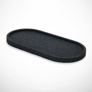Ambience 5 Black Concrete Oval Tray