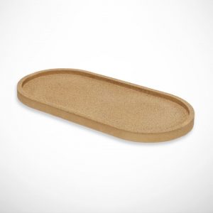 Ambience 12 Brown Concrete Oval Tray