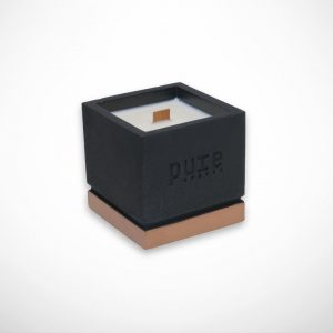 Ambience 7 Black Square Concrete Candle
