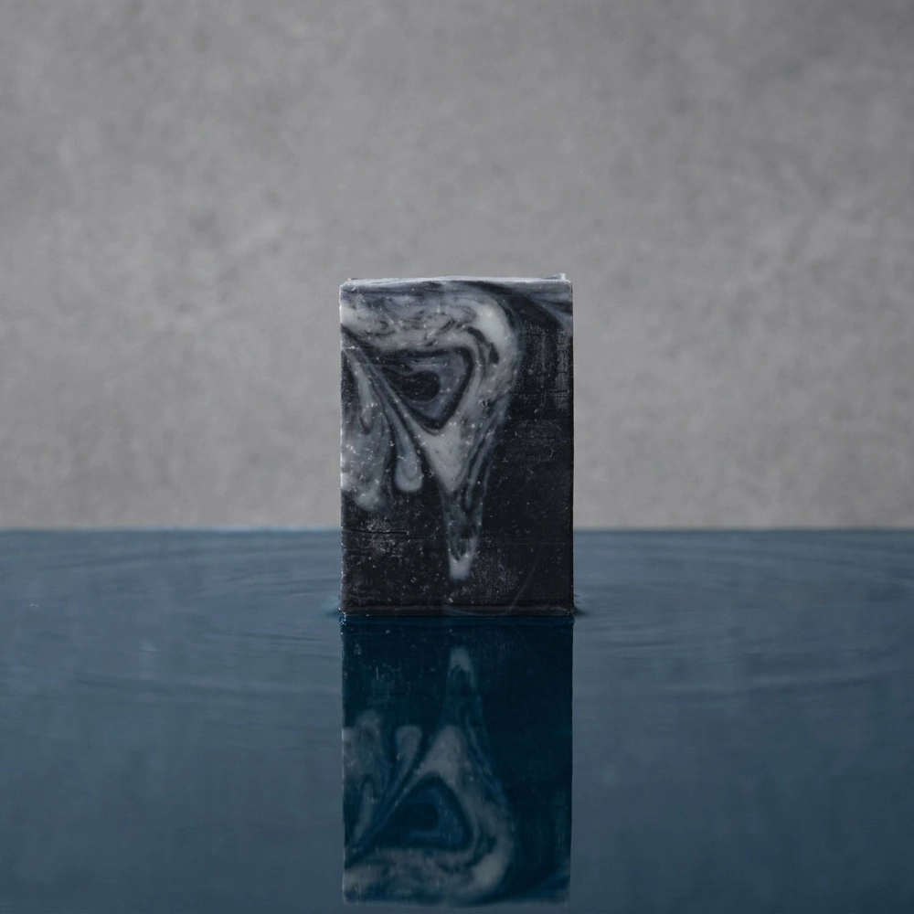 Storm Soap bar by pure spruce above water