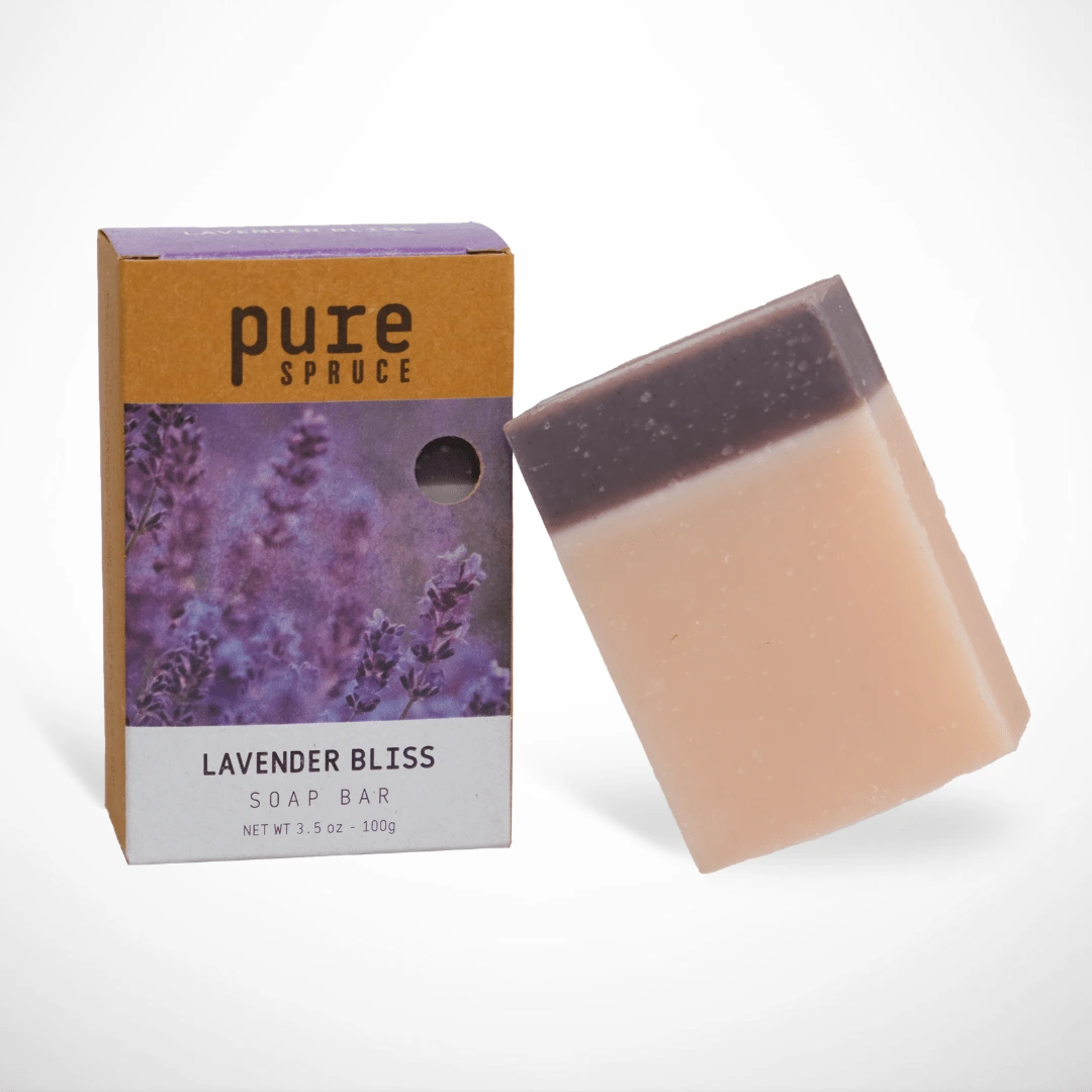 Pure Spruce: Soap Bar Natural Lavender, Lavender Bliss ,packaged