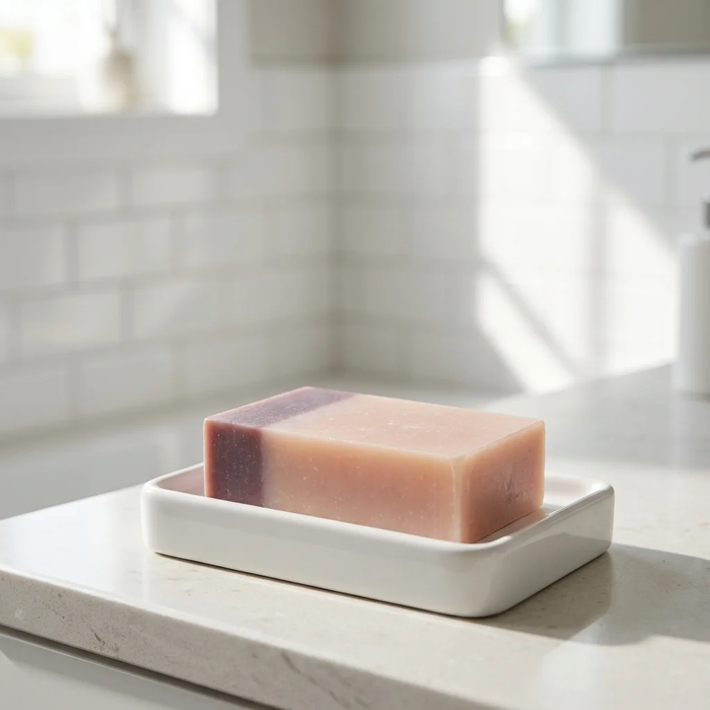 Lavender Bliss Soap bar In soap tray by Pure Spruce