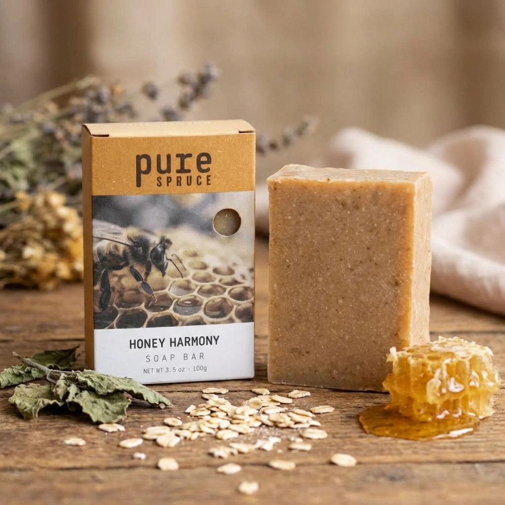 Pure Spruce Soap bar Honey Harmony