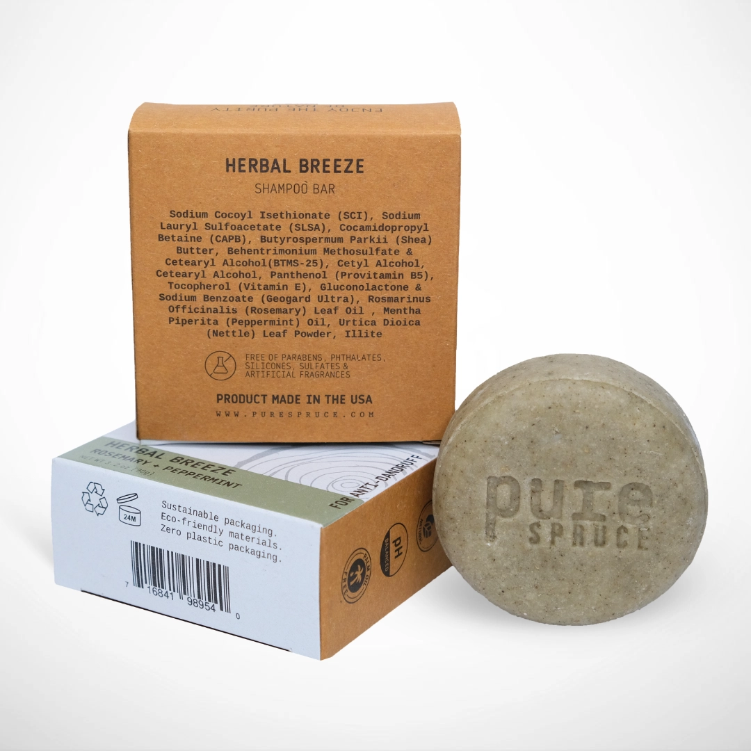 Herbal Breeze- Natural Shampoo Bar For Anti Dandruff Ingredients