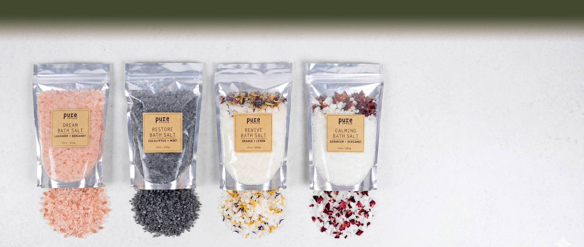 12 Vegan Bath and Body Gifts That Feel Special 5 Pure Spuce: Bath Salts background