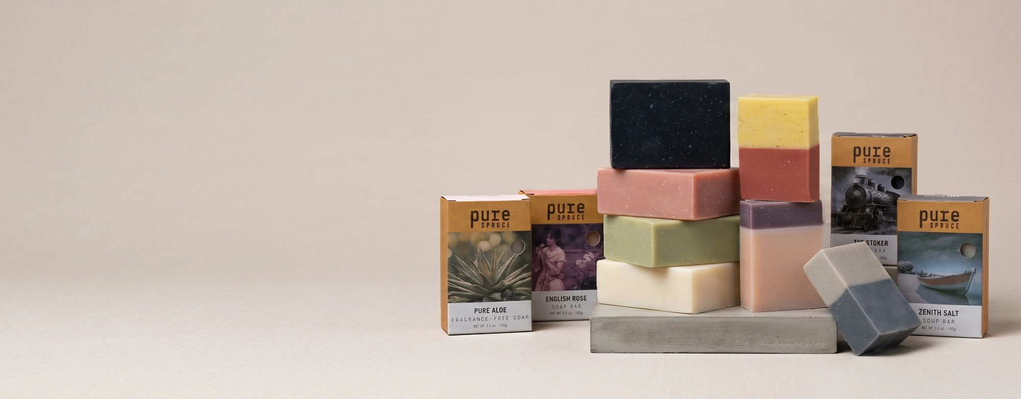Soap bars by Pure Spruce Plant Based Soap Bar