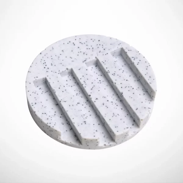 White Circular Drainage Tray