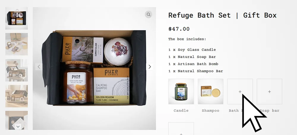Gift Set Selection Online Pure Spruce
